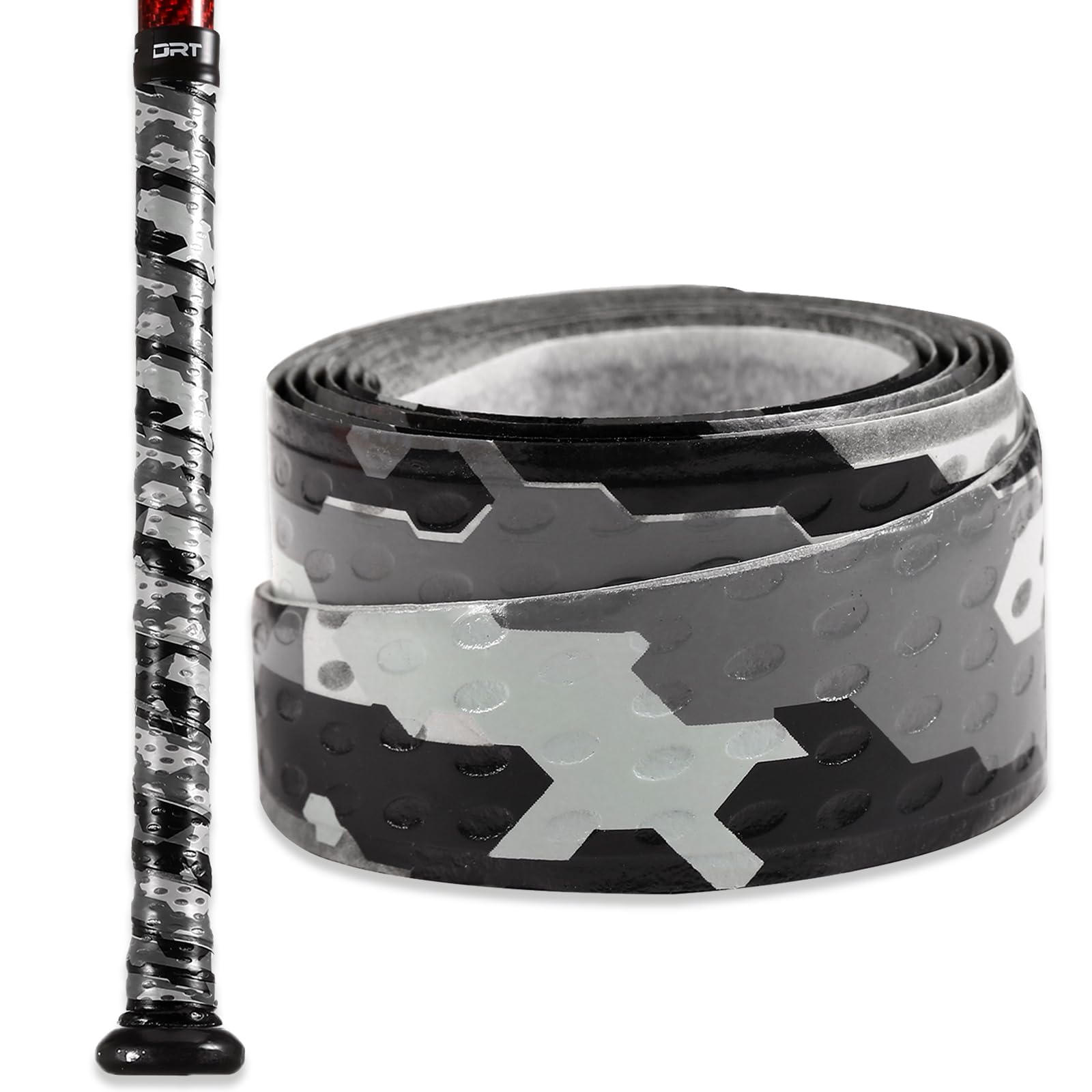 LITIAN Bat Grip Tape for Baseball & Softball – Non-Slip and Stylish Baseball Bat Grip for Pro-Level Performance – 1.1mm (BLK CAMO)