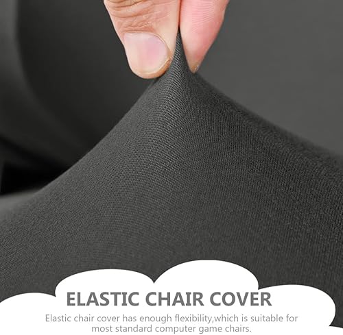 Miniatura 4 de 1 juego de fundas para silla, fundas extraíbles y lavables para silla de cocina, comedor, para el hogar, cocina, restaurante, color gris oscuro,