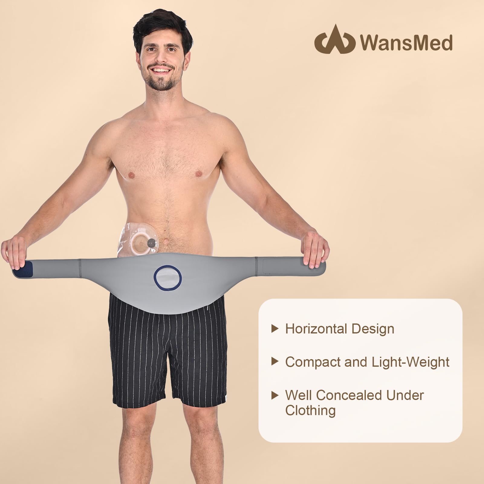 Ostomy Bag Covers Gray
