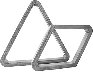 GSE Deluxe Heavy Duty Solid Wood Billiard 8-Ball Triangle / 9-Ball Diamond Pool Ball Racks for 2-1/4