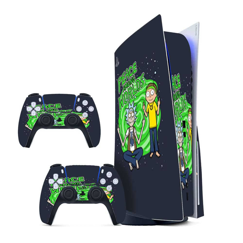 GADGETS WRAP Printed Vinyl Skin Sticker Decal for Sony PS5 PlayStation 5 Disc Edition Console & 2 Controller (Skin Only, Console & Controller not Included.) - Rick and Morty 14 Multicolor (B0BW3XHSQG) Amazon Price History, Amazon Price Tracker