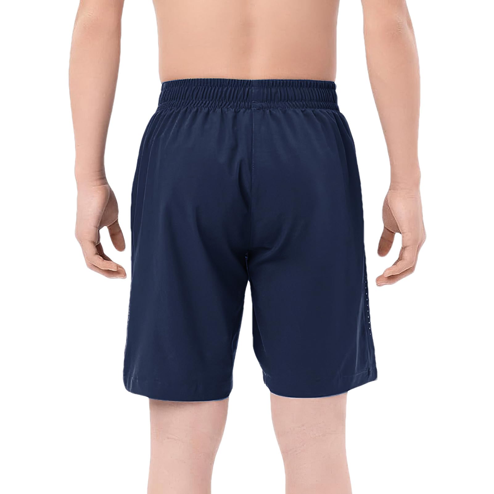Garçons Lot de 2 Shorts de Sport Séchage Rapide Shorts de Running avec Poches Zippées et Bande Réfléchissante pour 4-13 Ans