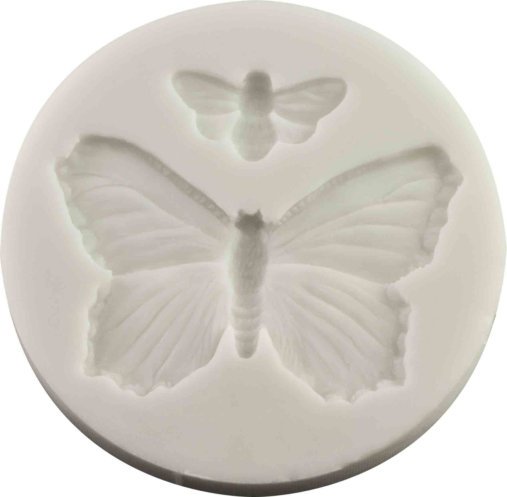 Fpc Sugarcraft White Butterfly & Bee Silicone Mould