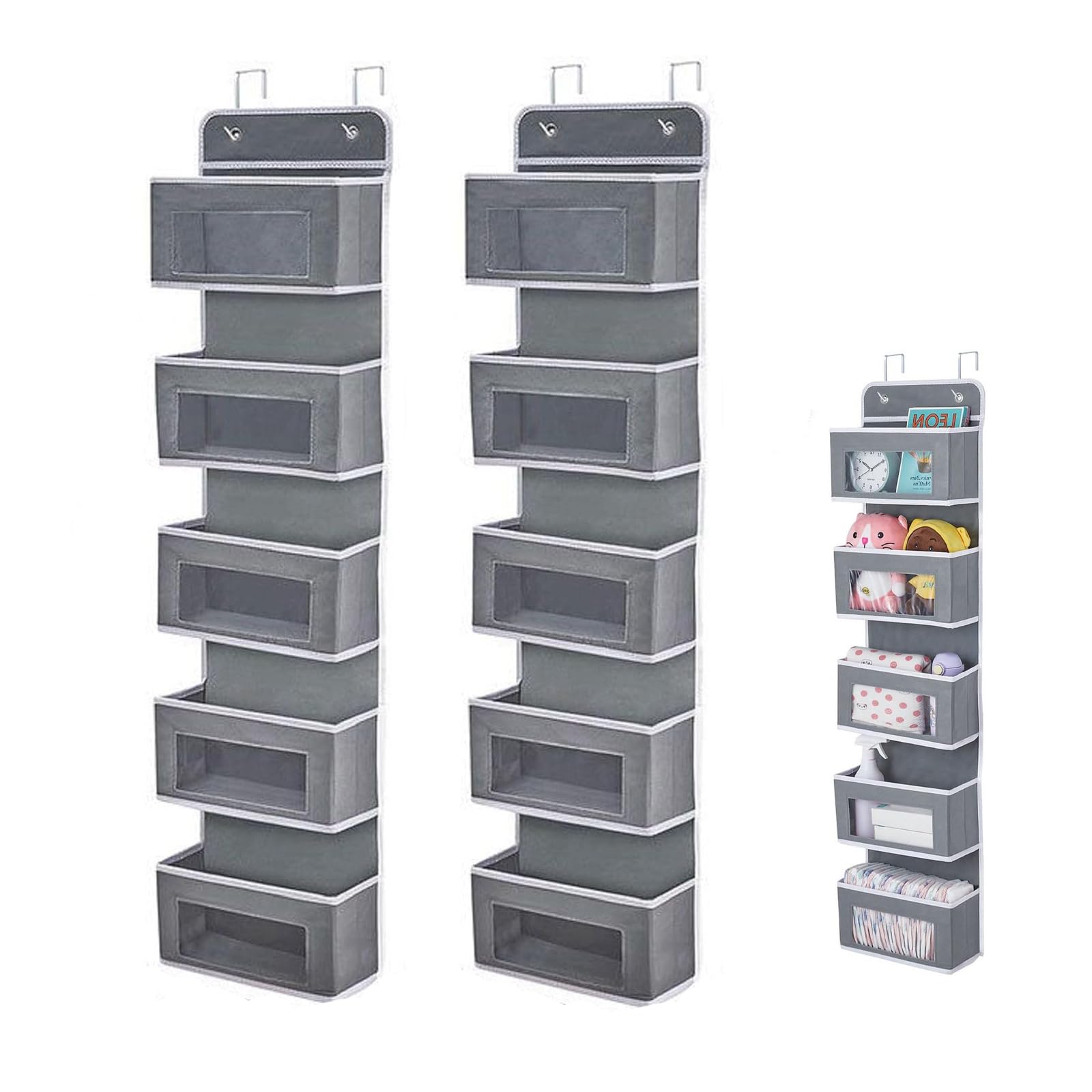 2 Organizer Appesi Mewflew - Piegevoli E Capienti Per Bagno E Camera - Foto 8