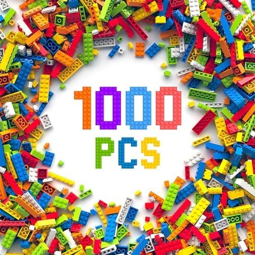 Edu Toys 1000 Pieces Classic Building Blocks Bricks pegs Educational Game Compatible with All Brands-image-42