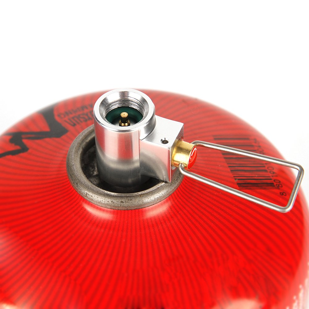 Gasflaschen Adapter Für Campingkocher - Flachgasventil Mit Schlauch | Outdoor Kocher Zubehör
