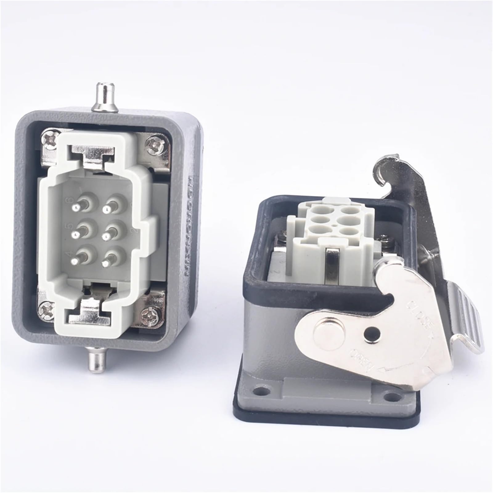HA-006 Cable de 6 núcleos Conector rápido Tornillo-Resorte inserción Directa conexión Rectangular de Alta Resistencia(4)