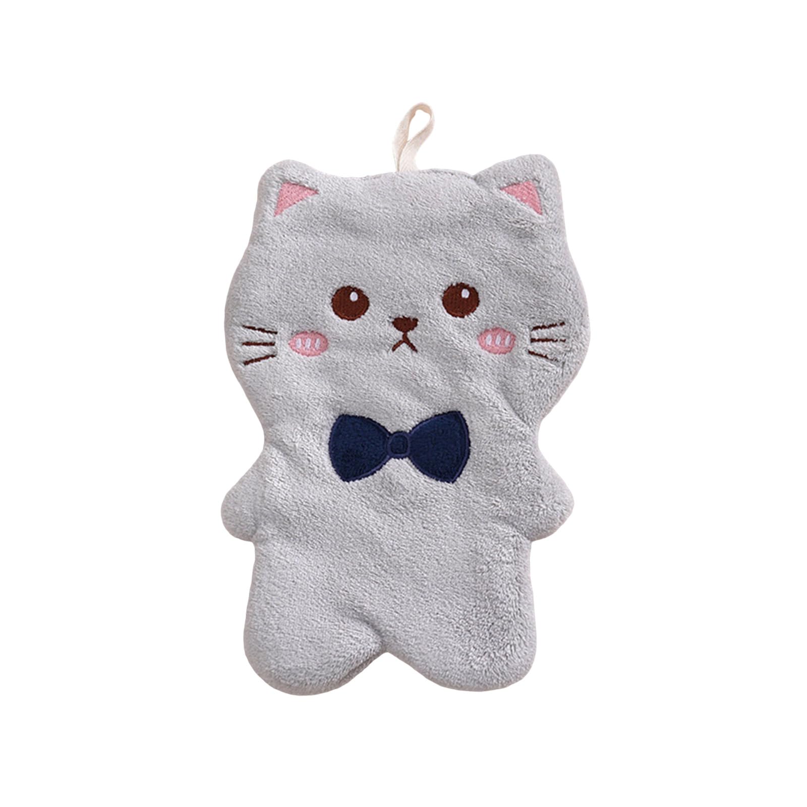 jiingekk Animal Patterneds Children Hand Towels Microfiber Absorbent Quick Drying Hanging Washcloths