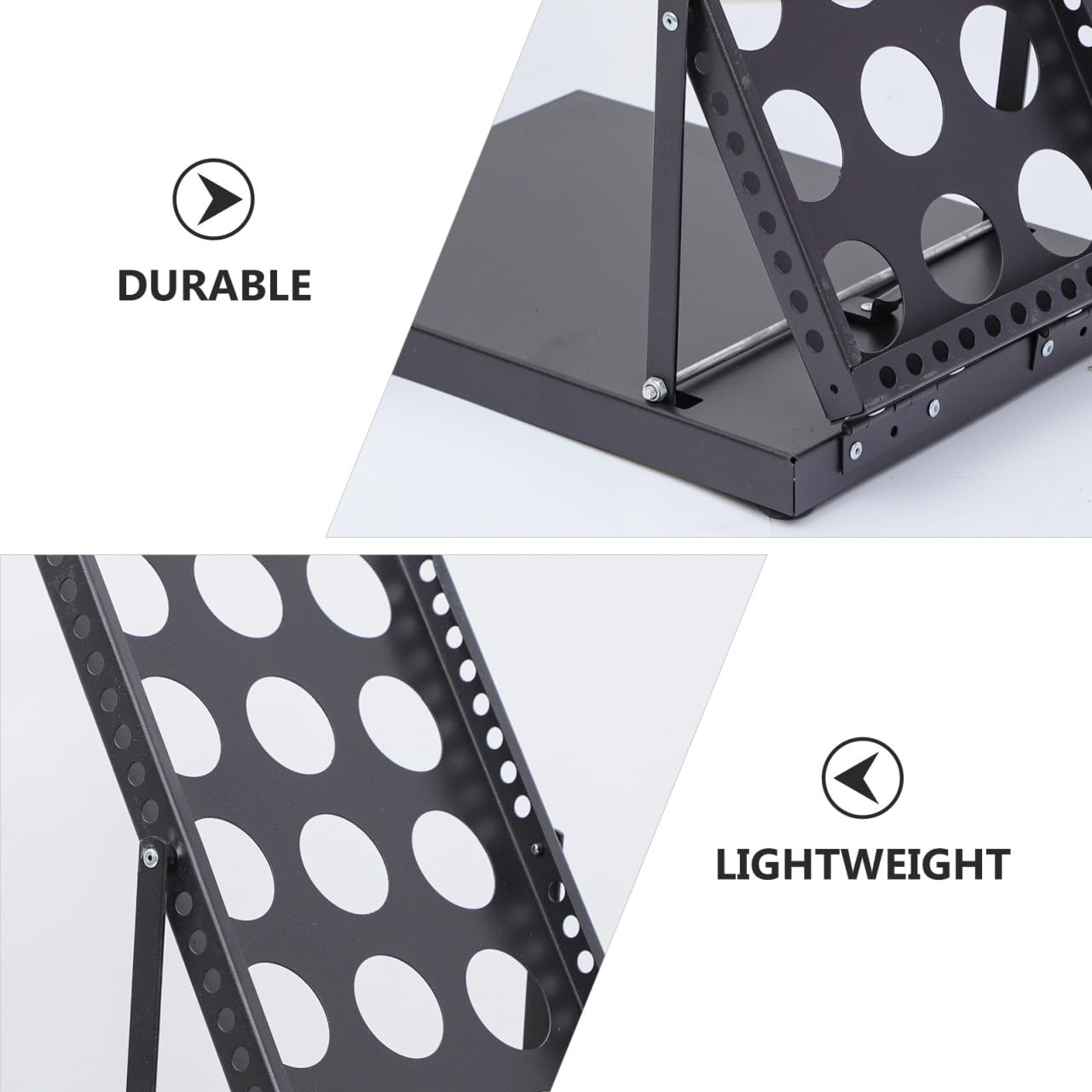 Cabilock Soporte Plegable para Folletos Expositor Vertical Multi Base Estable Organizador Portátil para Catálogos Revistas y Archivos para Ferias y Oficinas