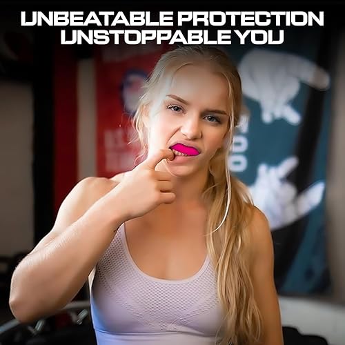 Miniatura 7 de Protector bucal deportivo para niños, jóvenes, niñas, niños y adolescentes con estuche (sin BPA) para boxeo, artes marciales, karate de artes