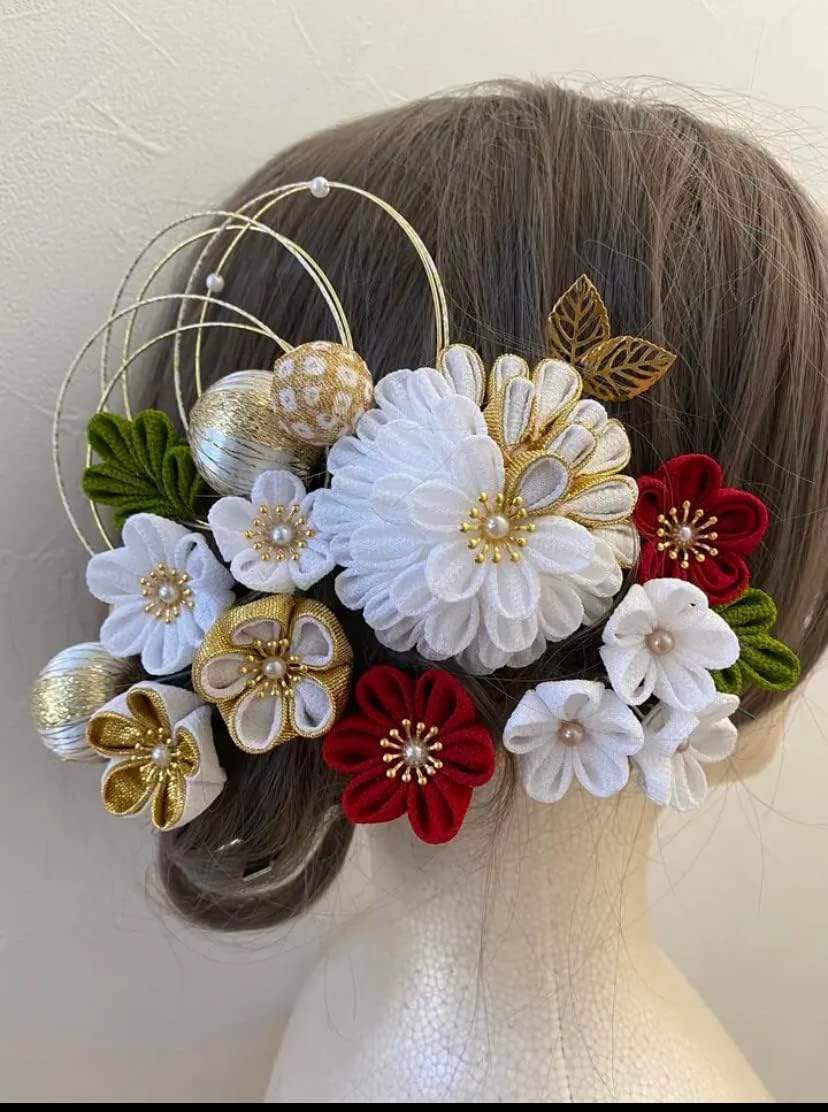 アンティーククリーム色鹿の子模様の着物にミニだらりの帯セット アンティーククリーム色鹿の子模様の着物にミニだらりの帯セット