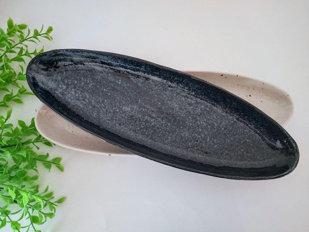 2枚組 スリムなオーバル皿 お寿司やオードブル おにぎり イッチなどに