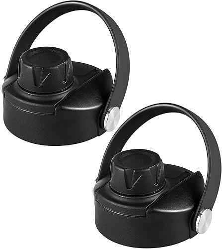 Vmini Tapa compatible con botella de agua deportiva Hydro Flask de boca ancha, mango grande, fácil de transportar, compatible con la mayoría de