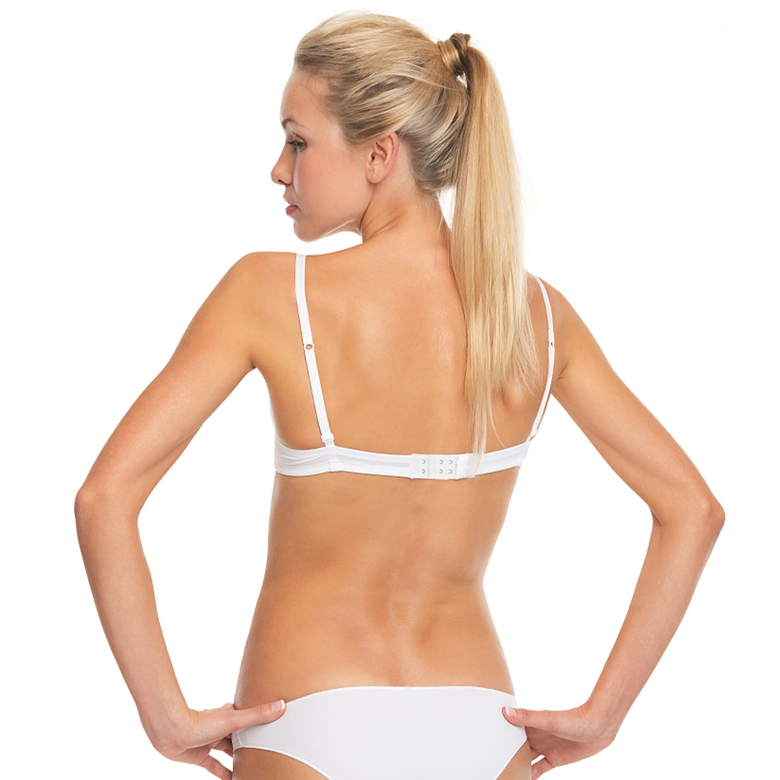 Lusofie 9 Stück BH Verlängerung 2 Haken 3 Haken 4 Haken BH Verschluss Verlängerung Weicher Bequemer BH Erweiterung Rückenclip BH Schnallen Set Schwarz Weiß Hautton