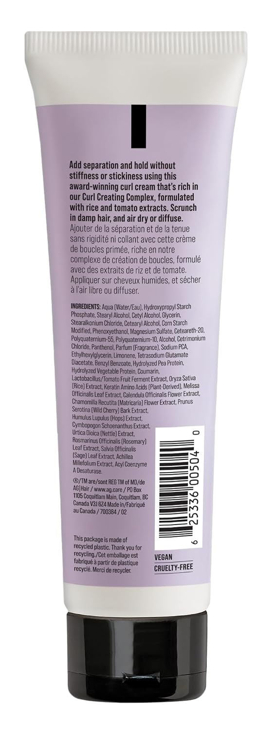 AG Care Re:Coil Curl Activator Curl Cream, 2.5 fl oz | Award-Winning Curl Creating Complex, Ultra-Nourishing, For Defined, Healthy Curls, Curly Hair Cream