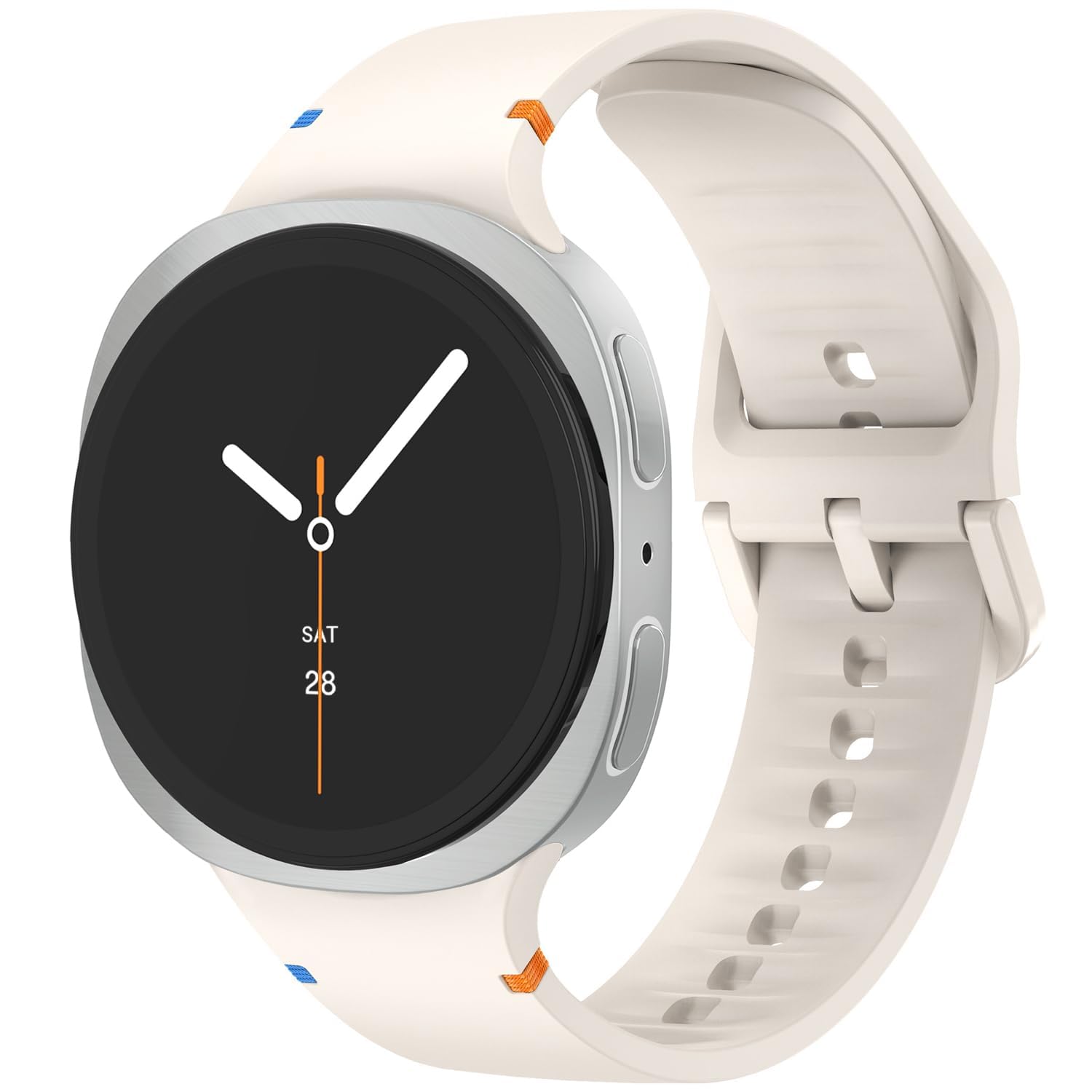 VEMIGON No Gap Silicone Sport Band for Samsung Galaxy Watch Starlight - Image 1