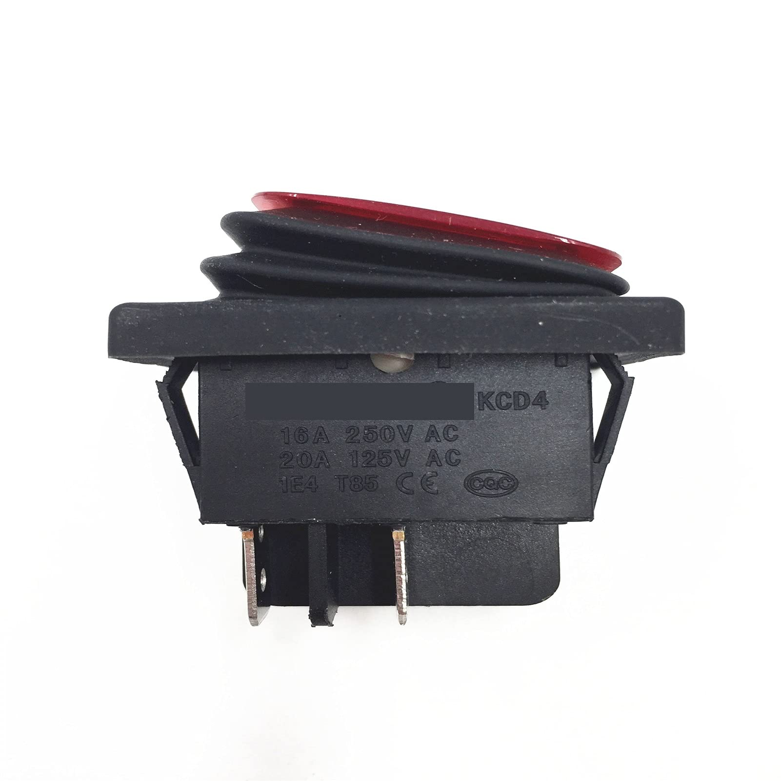 Interruttore a commutazione del Rocker della Barca a Scatto 4pin 2position, 6pin 3position AC250V / 16A AC125V / 20A (Color : Red 4Pin 2Post)