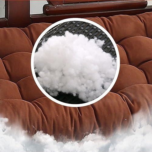 Miniatura 3 de kuyamilay Cojines de banco para exteriores, cojines de asiento de columpio de jardín con respaldo, cojín de asiento de repuesto para jardín al aire