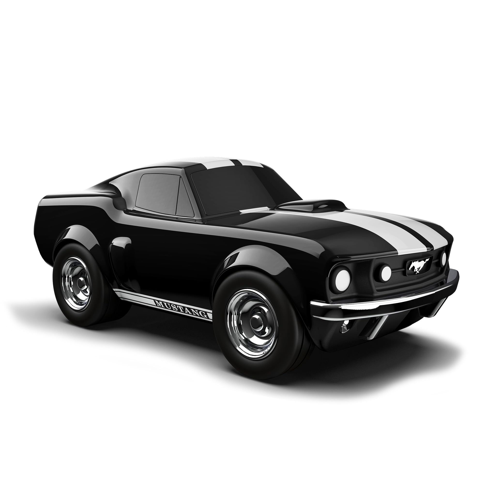 Baghera Ford Mustang Black Toy Car for Kids – Officially Licensed Vintage Style Fast Car with Classic American Muscle Car Design, Premium Collectible Car Toy, Retro Toy Cars & Car Toys for Kids