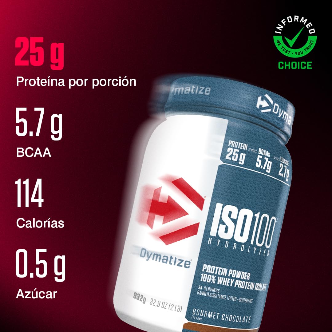 Dymatize ISO 100 Hydrolyzed Gourmet Chocolate 932g
