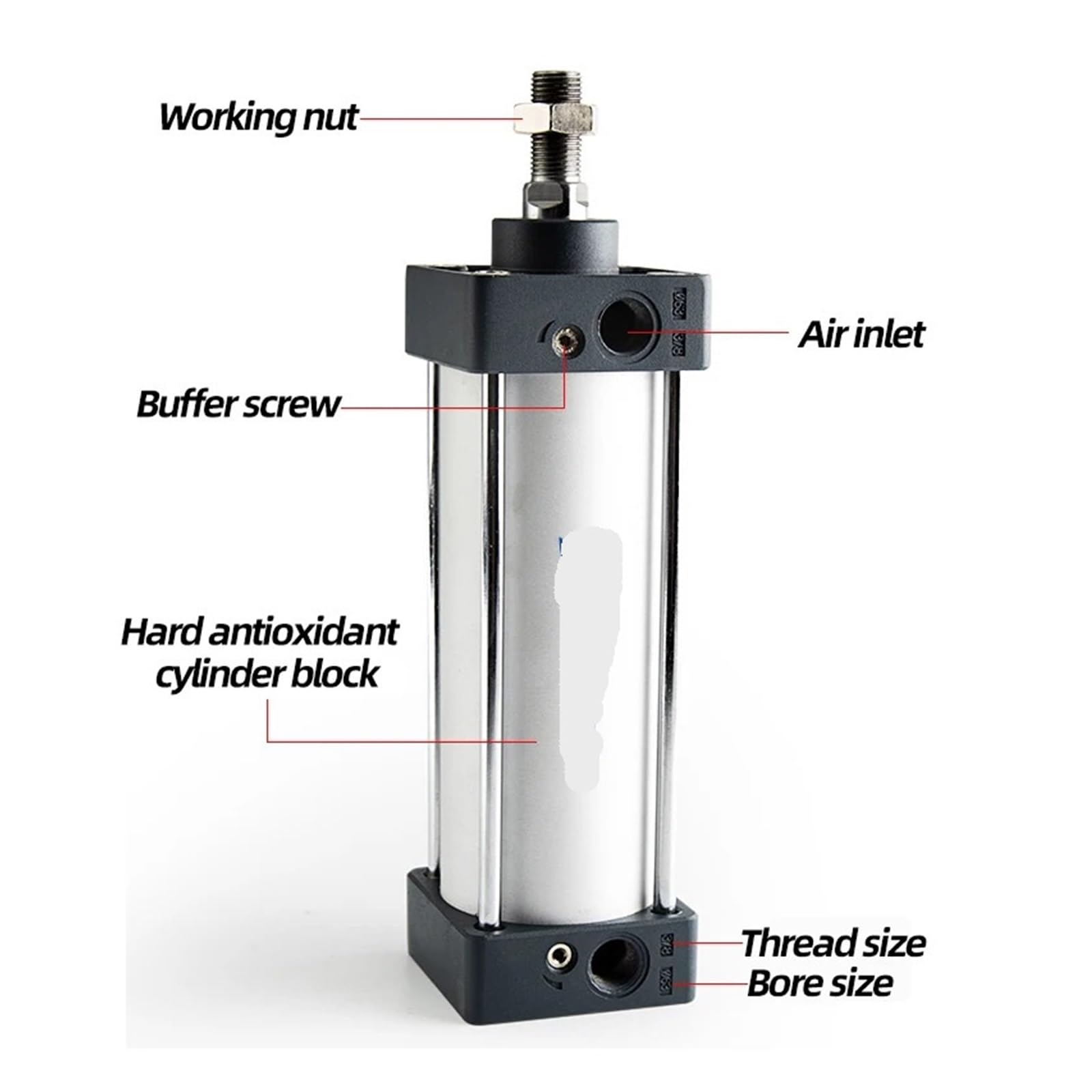 Amazon.com: IMMDJUQI SC Cylinder SC200 bore Double Acting Cylinder