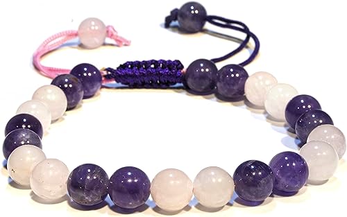 Bracelet Healing Crystal Bracelet for Women, Men Chic Gemstone Bracelet for Men and Women 8mm Round Bead Bracelets for Spiritual Healing,