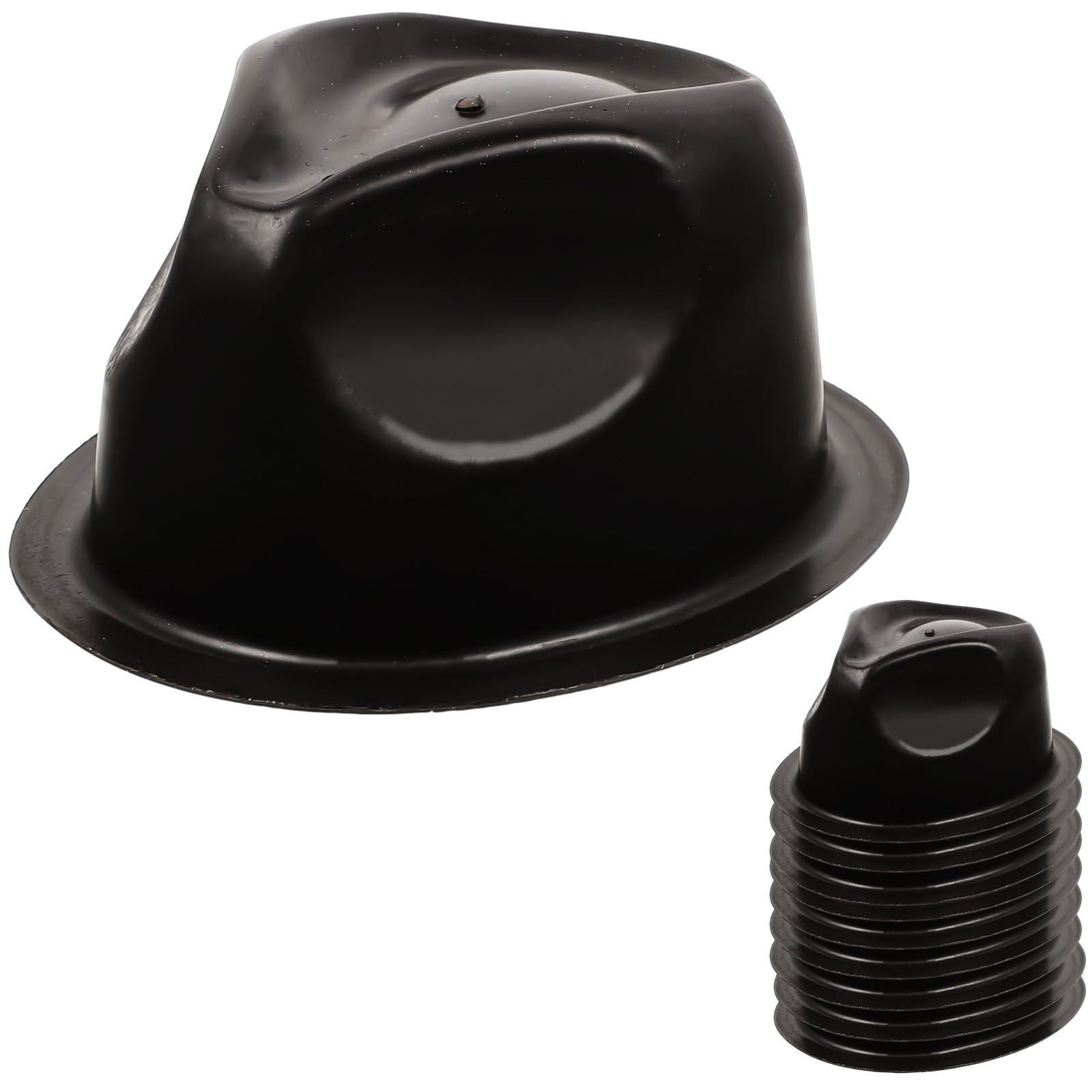 Porte-chapeaux en PVC noir (lot de 10) : support compact pour maison et boutique