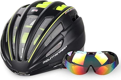 Casco bici con gafas integradas Outlet