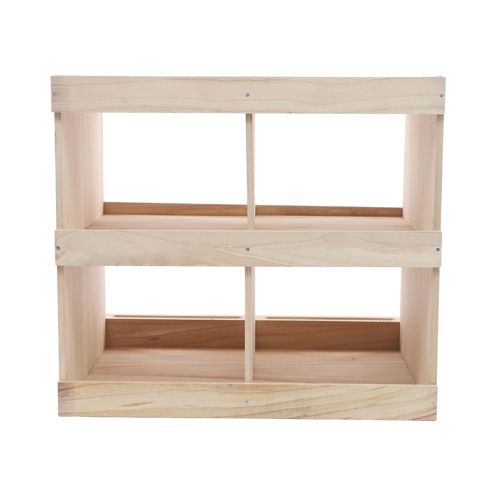 Nido per polli in legno a 4 fori, 2 piani, nido per polli con 4 scomparti separati, nido per polli con posatoi, per galline, anatre e altri pollame