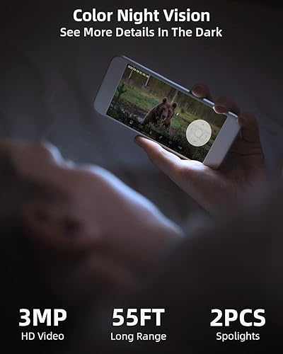 Miniatura 5 de MUBVIEW Cámaras de seguridad solar 2K inalámbricas para exteriores, cámara para exteriores con batería PTZ de 360, cámara de seguridad WiFi de