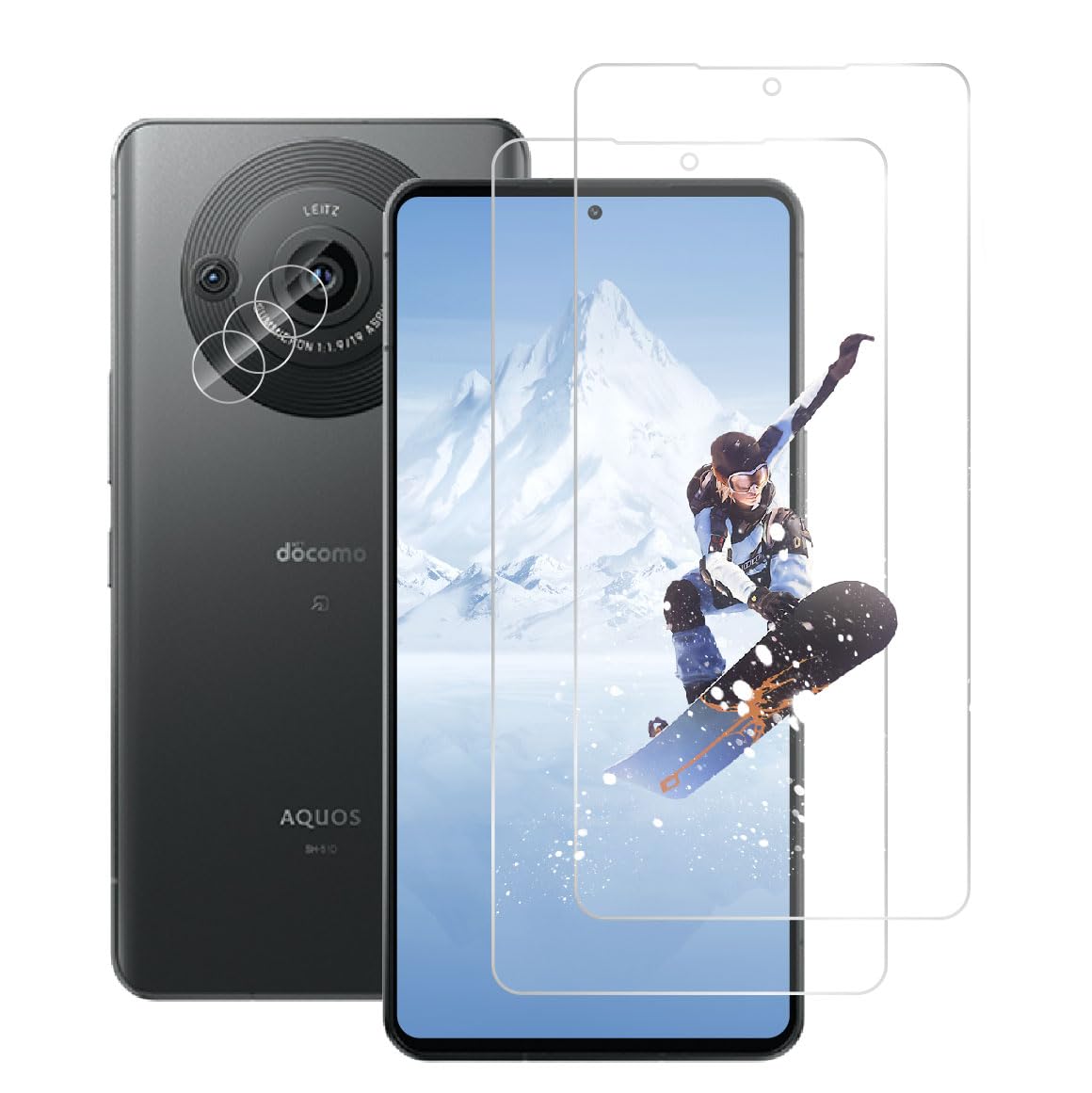 Amazon.co.jp: 【2枚+2枚】 For AQUOS R8 pro SH-51D ガラスフィルム 