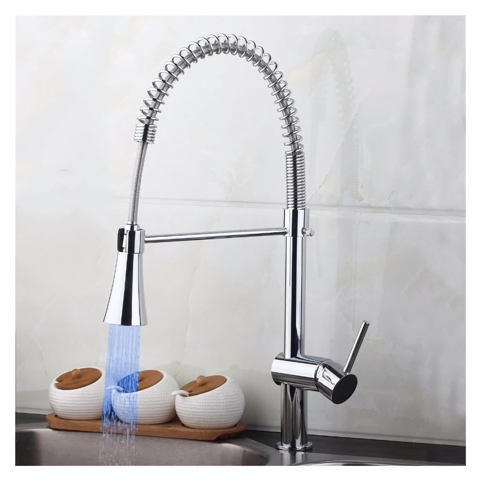 Mitigeurs LED robinet cuisine pour préparer vos repas en famille
