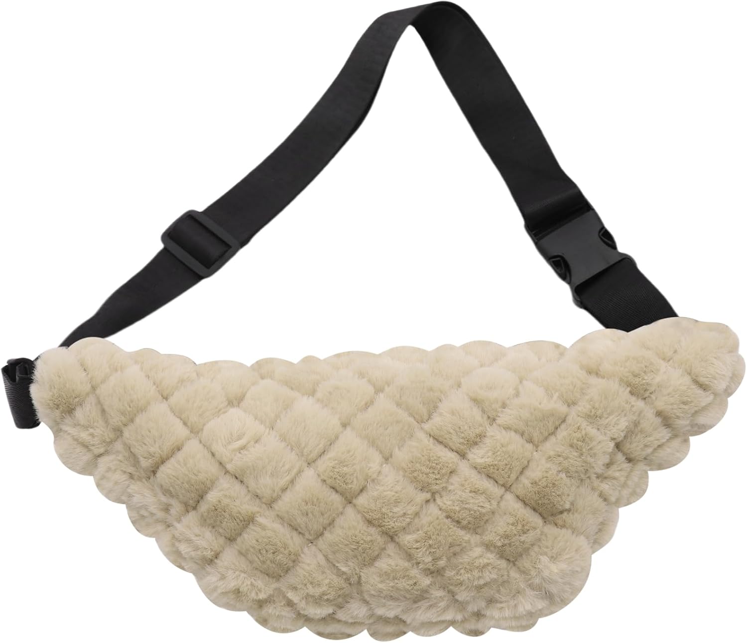 Fuzzy Fanny Pack for Women Faux Fur Belt Bum Bag Small Casual Crossbody Purse Waist Packs Leopard Print Travel Bags - Image 5