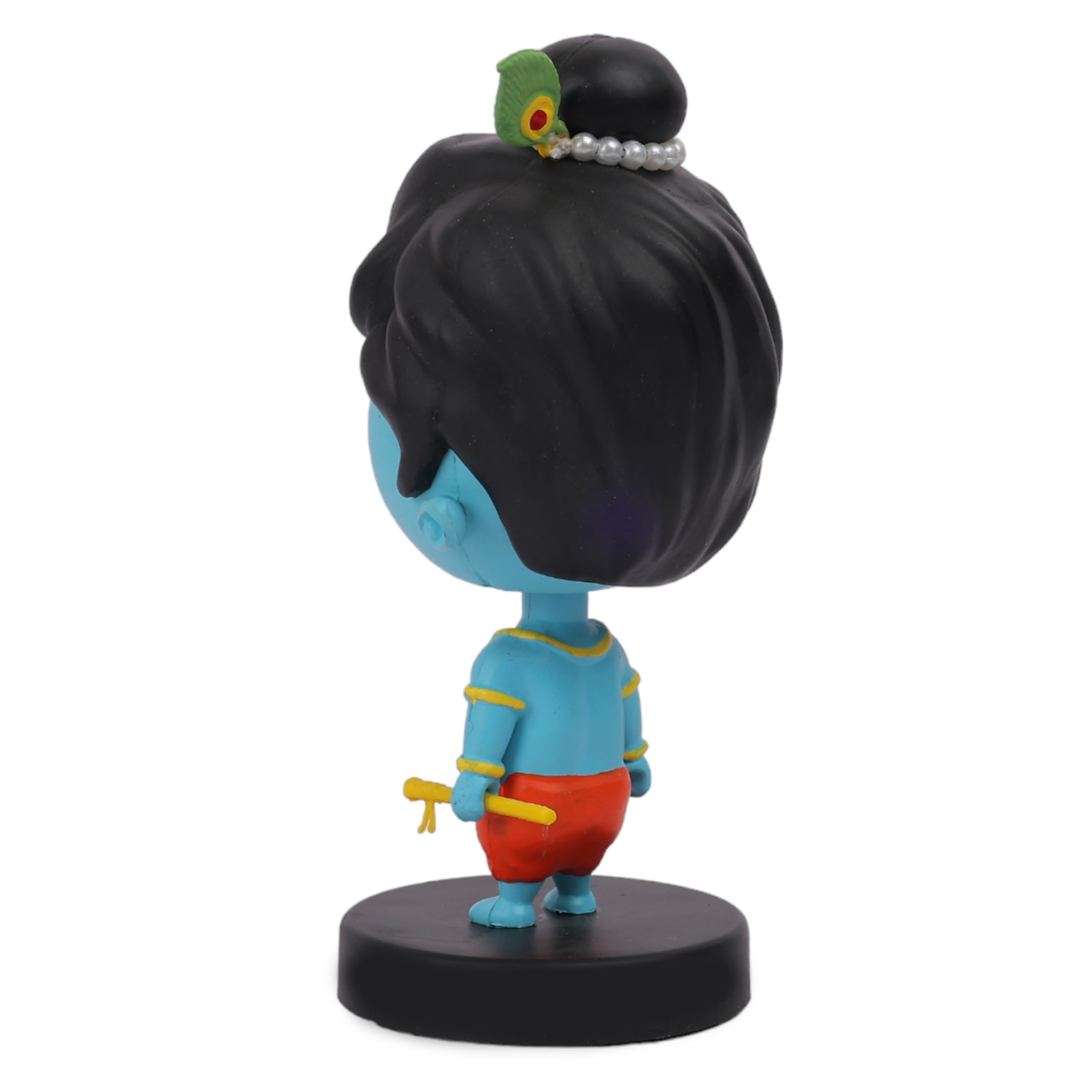 Daiyamondo Polyvinyl Chloride Illuminate Your Space with Divine Charm God Solar Bobble Head A Heavenly Addition to Your Car Dashboard, Office Table (Lord Krishan Ji, Fantasy, 6 Cm, 6 Cm) - Image 5 thumbnail