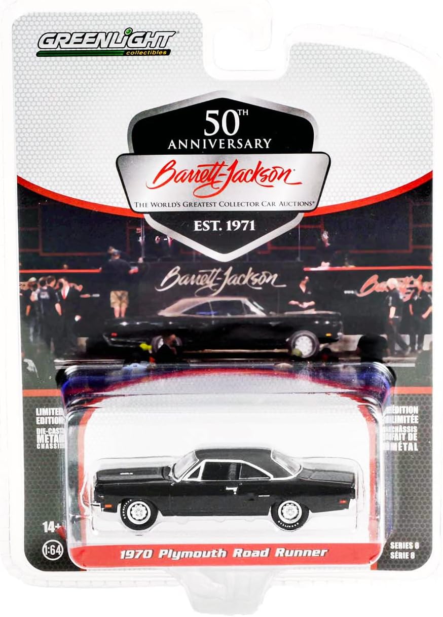 Greenlight Collectible 1970 Plymouth Road Runner Black Lot # 970.1