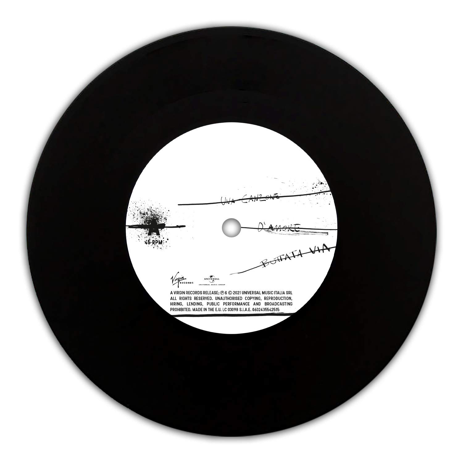 Una canzone d’amore buttata via (Vinile 7" 45 giri)
