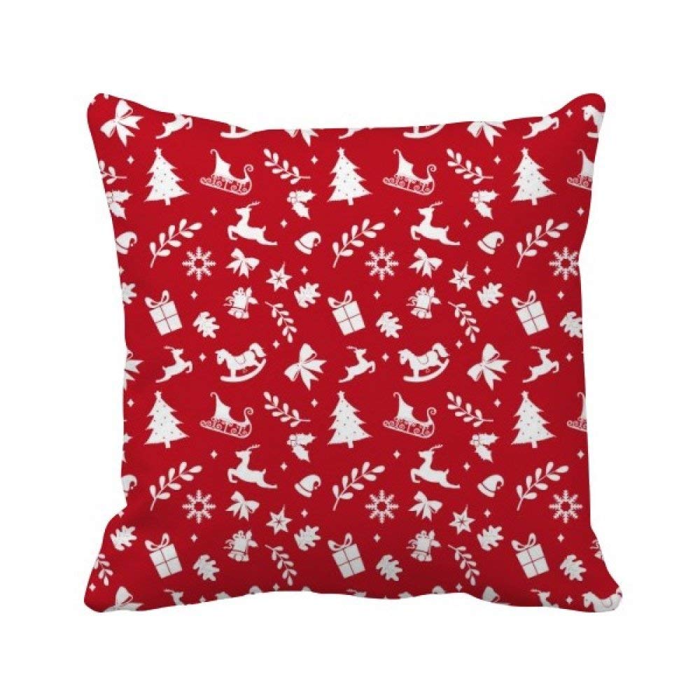 Coussin Noël traîneau et cadeau pour une ambiance cosy de fêtes