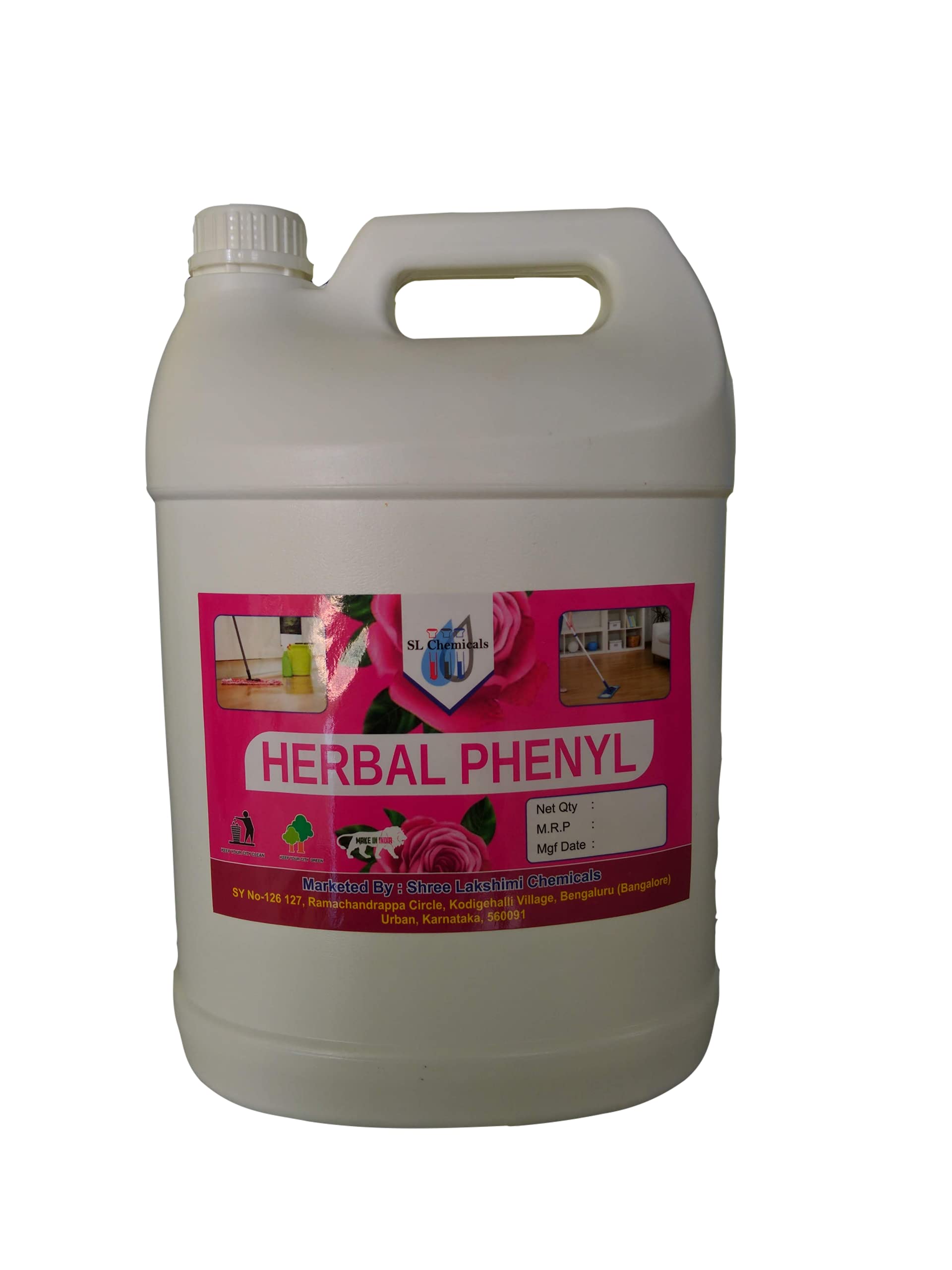 HERBAL PHENYL 5 LITRES (ROSE)