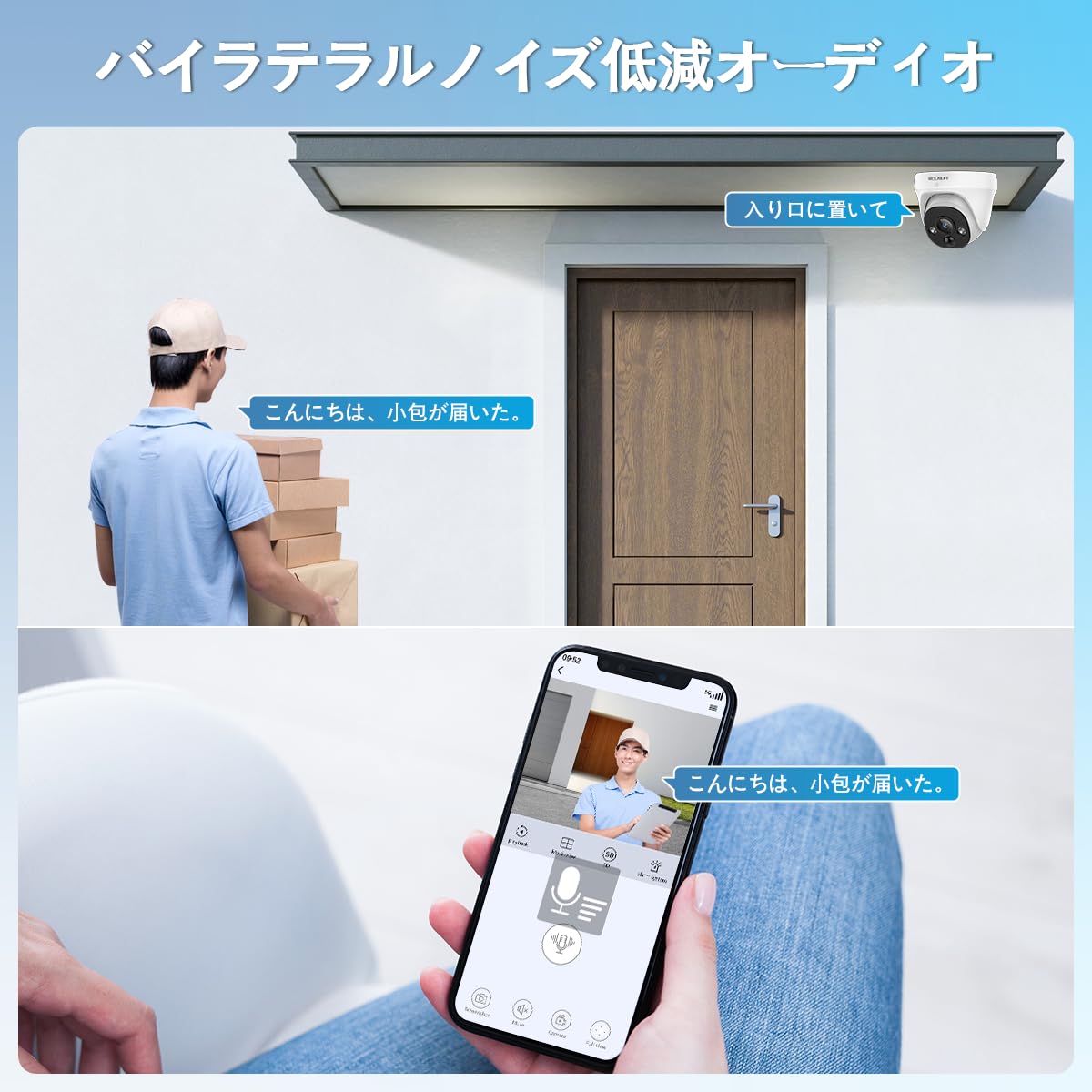 Amazon.co.jp: WEILAILIFE 防犯カメラセット POE給電 ドーム型 2台