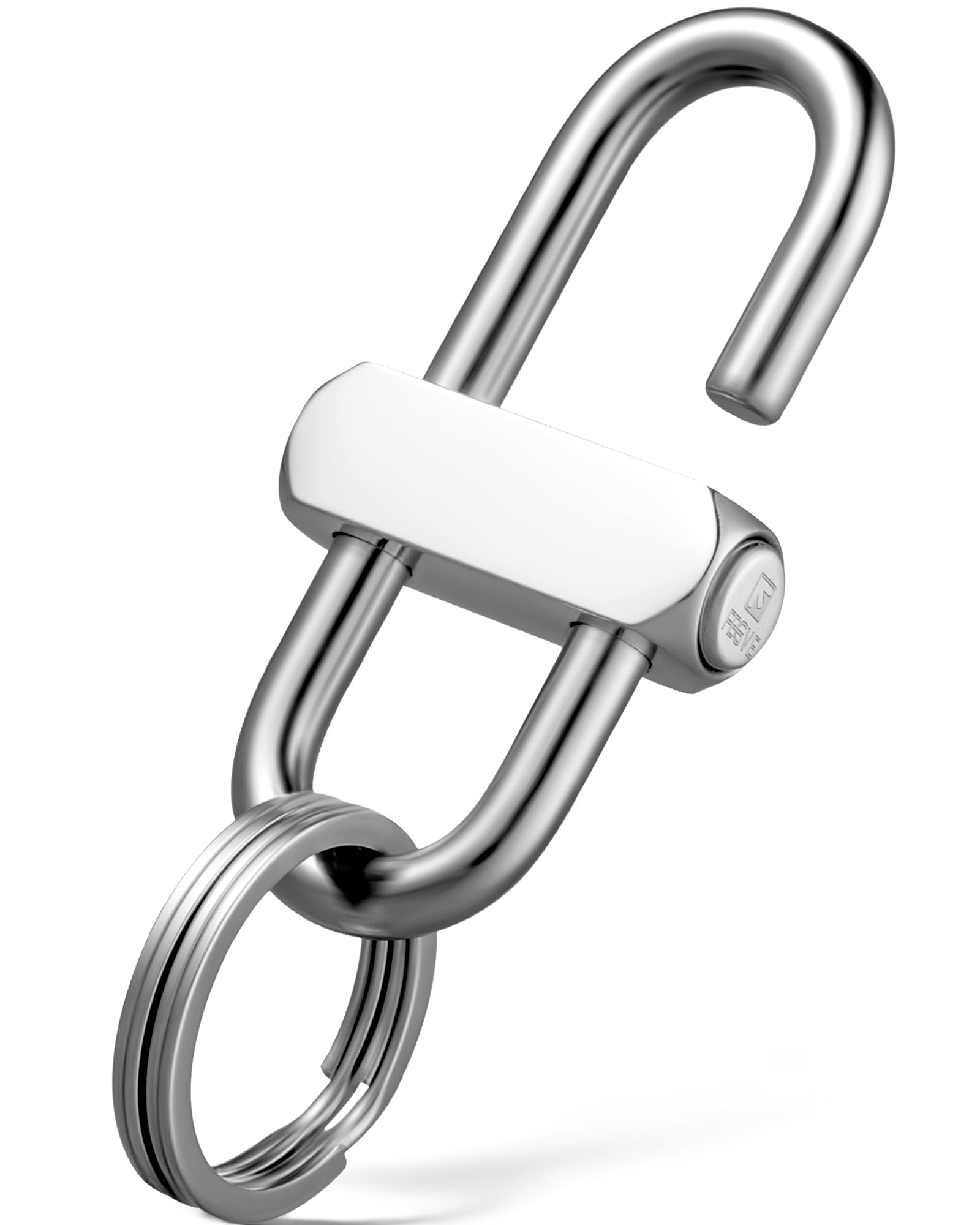 FEGVE Locking Carabiner Clip Heavy Duty, Durable Anti-Loss Keychain Holder Carabiner for Keys Water Bottle Backpack