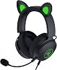 Razer Kraken Kitty V2 Pro - Wired RGB Headset with Replaceable Ears (Replaceable Kitty, Bear and Rabbit Ears; Reactive Flow Lighting) Black