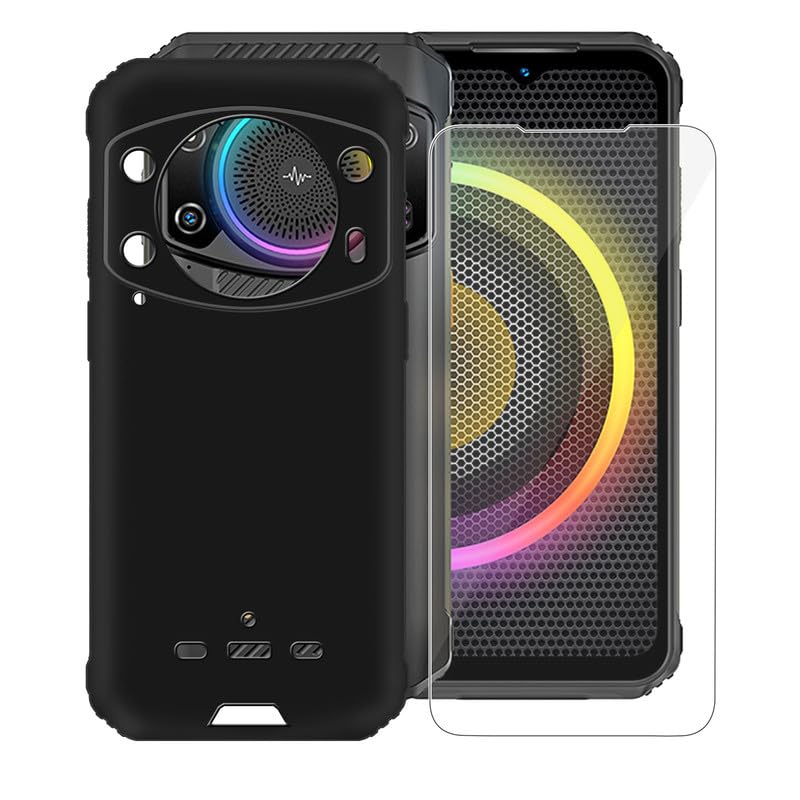 Housse pour Ulefone Armor 21 Coque Silicone + [2 Pezzi] Verre trempé, Transparent Souple Protection TPU Cover Case Shell Etui Bumper Coque Film