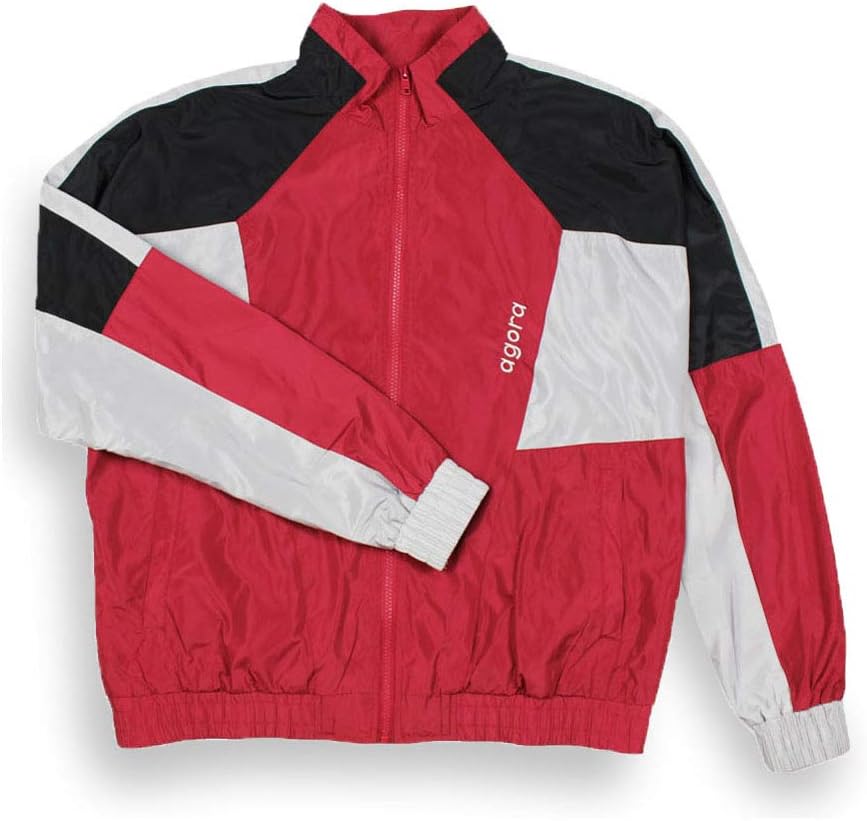 AGORAVanquish Burgundy Windbreaker Jacket