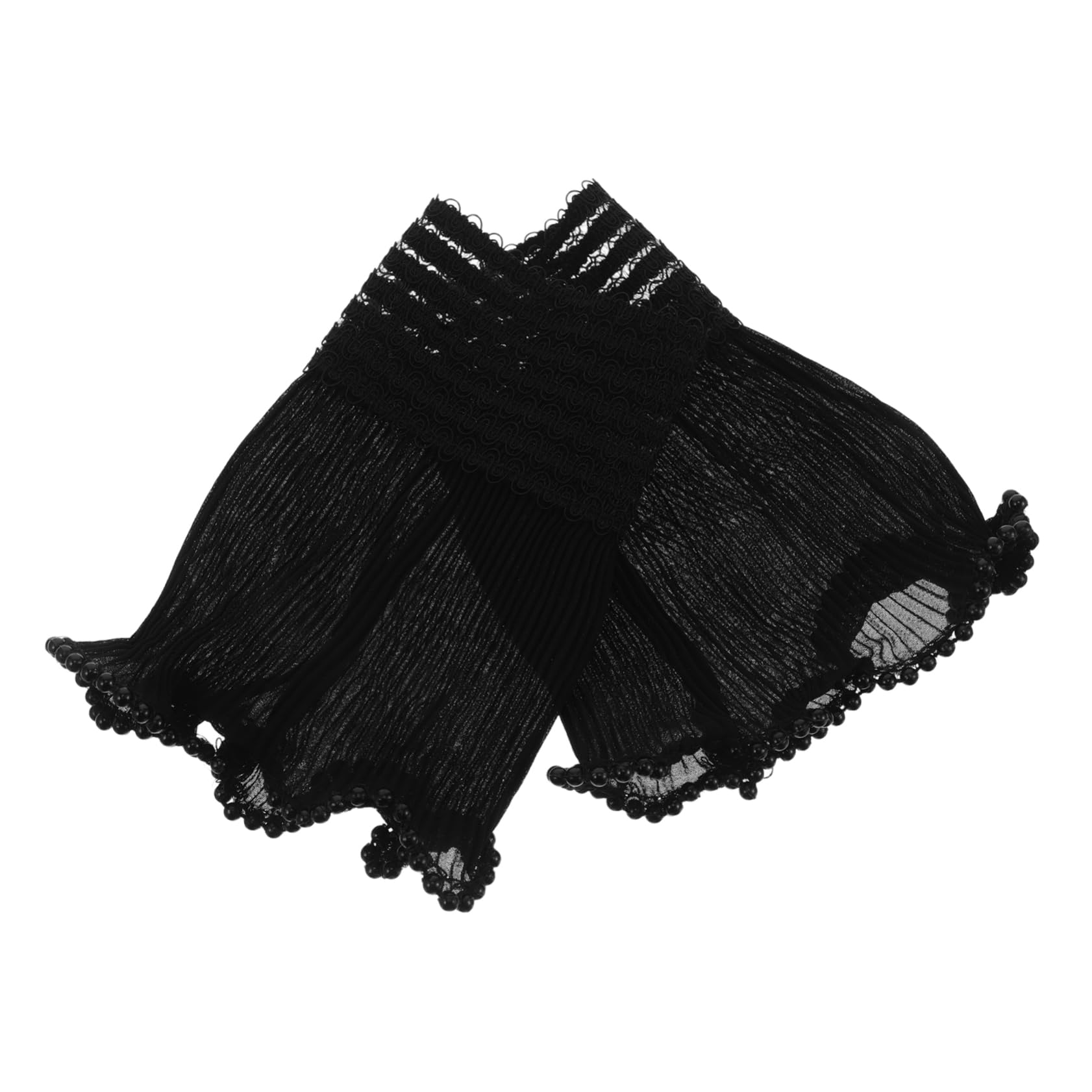 SHERCHPRY Lace False Sleeves for Women with Wrist Cuffs Decorative Detachable Sleeves Faux Fur Short Wrist Warmers Elegant and Warm