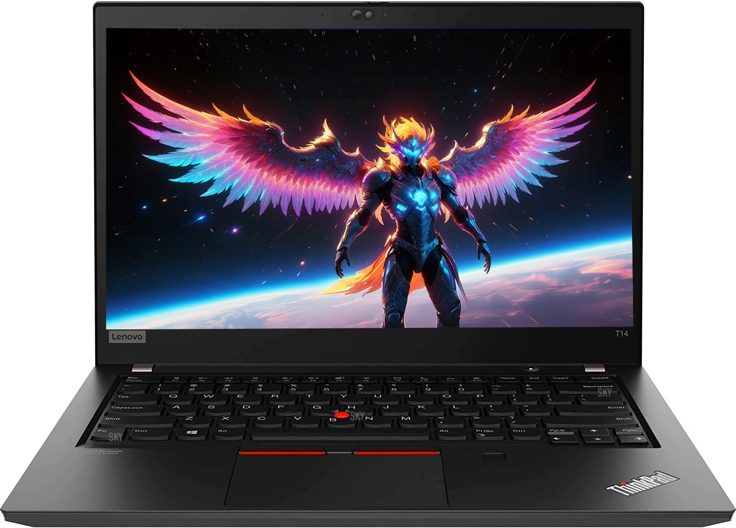 Lenovo ThinkPad T14 Gen 1 Notebook, Intel Core i7-10610U, 14" FHD IPS, 16 GB RAM, 512 GB SSD, US QWERTY-Tastatur, Webcam, Windows 11 Pro (Generalüberholt)
