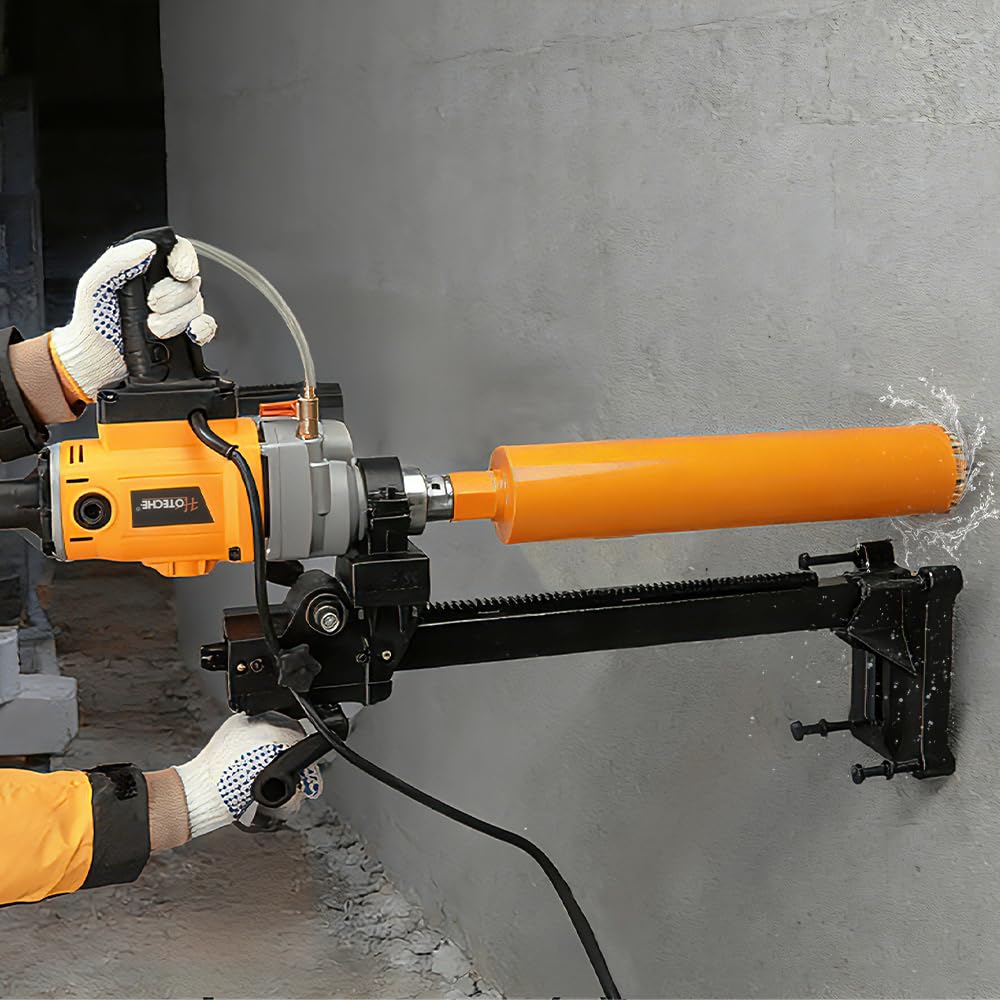 Hoteche 2400W Nass-Kernbohrmaschine | 0-1300RPM Leerlauf, Max. 175mm Bohrfähigkeit