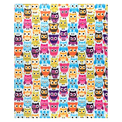 Manta de búho, adorable súper suave, extra grande, mullida, para niños, adultos y niñas, manta de búho de forro polar (127 x 152 cm) cálida y acogedora manta para viajes, cuna, cama, sofá y sofá Cover