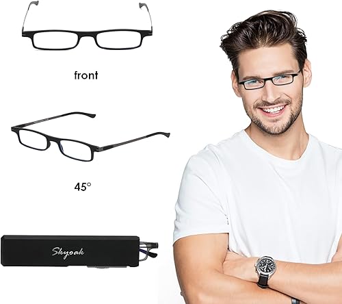 Miniatura 10 de Lentes de lectura plegables ultraligeros para mujeres y hombres, TR90, bloqueo de luz azul, antifatiga ocular, plegables, compactos, portátiles,
