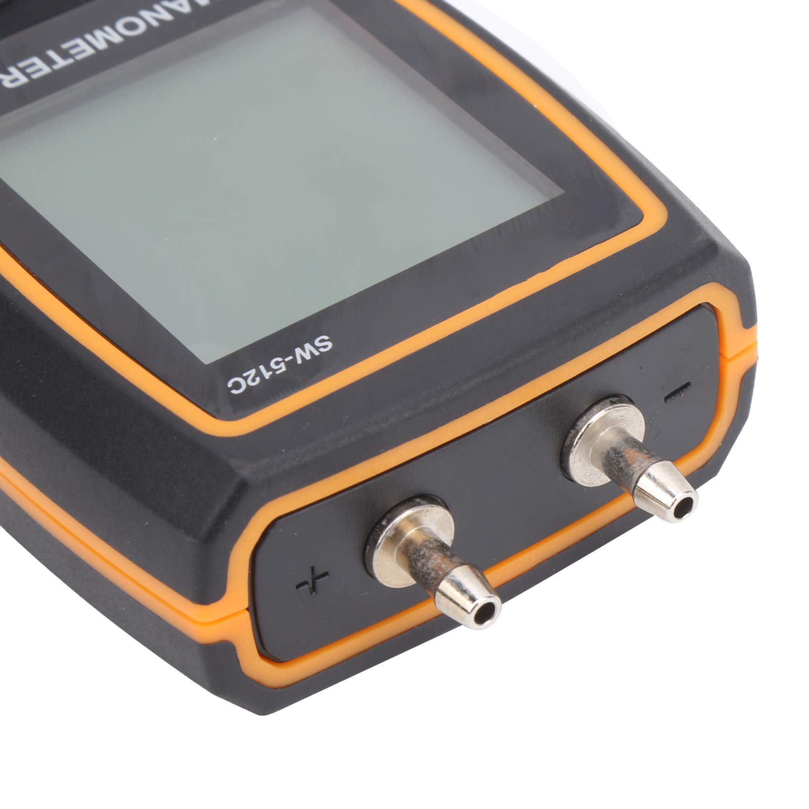 SW-512C Medidores de presión diferencial Manómetros con pantalla digital Probador de presión de gas HVAC de alta precisión Barómetros de aire de mano con conexión rápida Bolsa de manguera