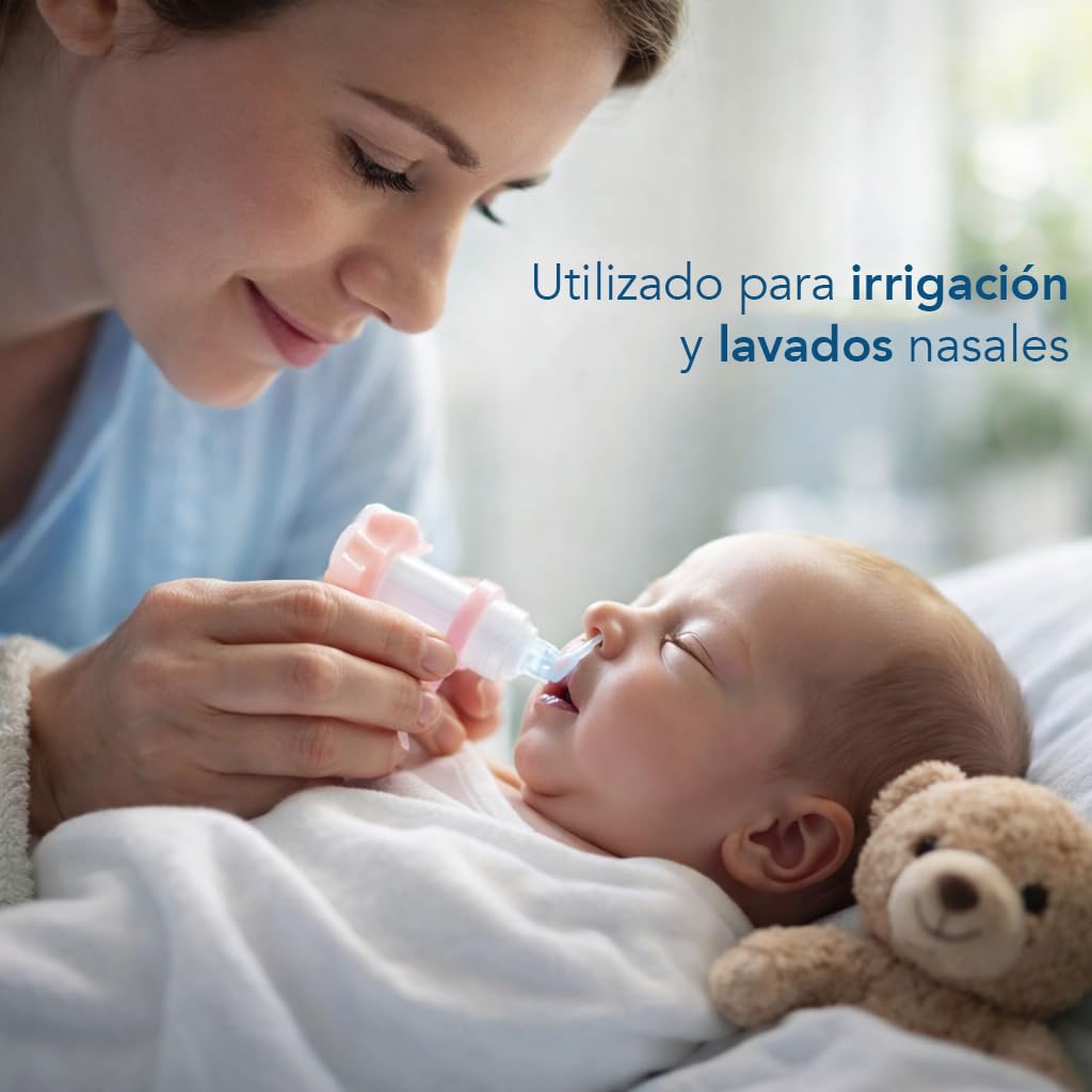 AIESI® Suero fisiologico solution salina (20x250 ml) para lavado nasale, nebulizador e irrigación con tapón resellable AQUASTERIL, Cloruro de sodio al 0,9%